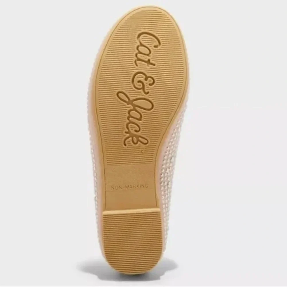 Little Girl Lisa Pearl Flats by Cat & Jack Blush Size 13 New With Tags